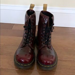 Cherry red, Womens US size 5 Doc Martens